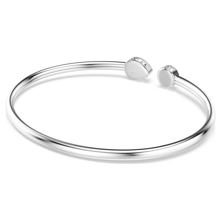 Chroma bangle Mixed cuts, Multicolored, Rhodium plated
